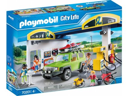 Playmobil 70201 City Life  Velká čerpací stanice