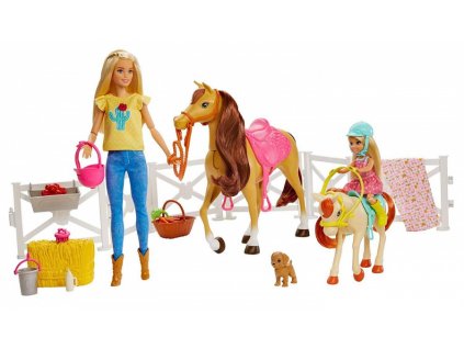 Mattel Barbie Herní set s koníky GLL70