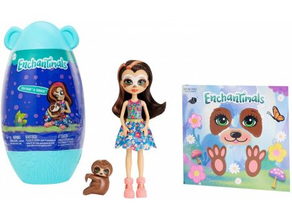 Mattel GPL96 Enchantimals Panenka ve vajíčku Sela Sloth & Treebody