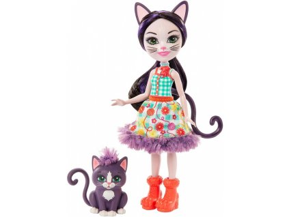 Mattel GJX40 Enchantimals Panenka se zvířátkem Ciesta Cat a Climber,