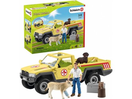 Schleich 42503 Veterinární vůz na statku