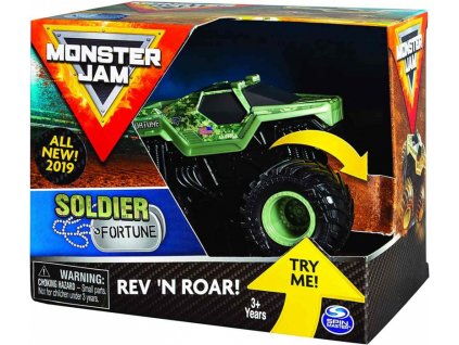 Spin Master Monster Jam Auto se zvukem 1:43 Soldier Fortune Rev 'N Roar 3739