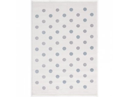 Livone Dětský koberec CONFETTI krémová-modrá/stříbrnošedý 120x180cm