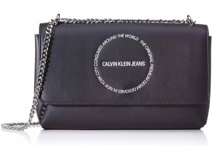 Calvin Klein dámská kabelka Sculpted Convertible Ew Flap - černá