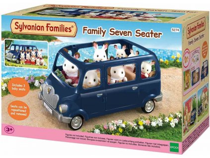 Sylvanian Families 5274 Rodinné sedmimístné auto - modré