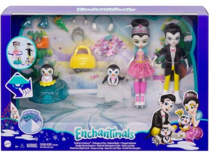 Mattel Enchantimals Na bruslích 2 panenky sada GJX49