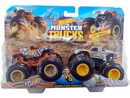 Mattel Hot Wheels GJF64 demoliční duo Monster Trucks Safari vs. Wild Streak