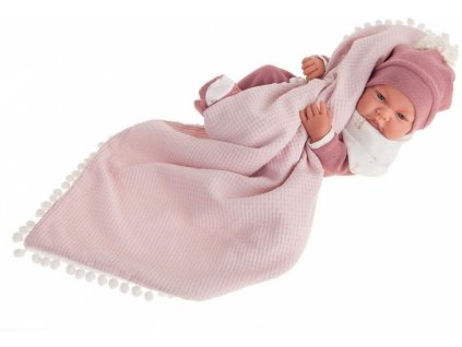 Antonio Juan Realistické reborn miminko holčička Níca s dekou 5080