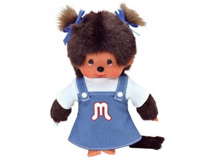 Sekiguchi  Mončičák Monchhichi oblečení džínové šaty 254422