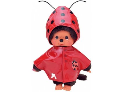 Sekiguchi  Mončičák Monchhichi oblečení pláštěnka do deště v designu berušky 254491