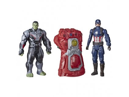 Hasbro Marvel The Avengers Hulk  figurka a Captain America figurka 30cm ,  Thanos rukavice E6072