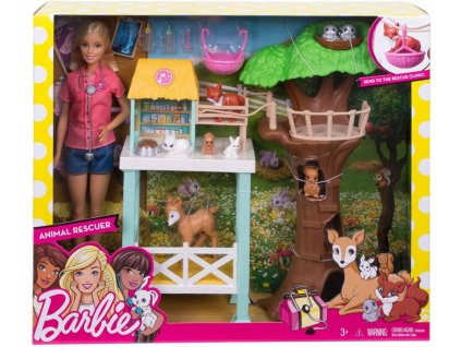 Mattel Barbie FCP78 Barbie Záchranná stanice lesních zvířatek