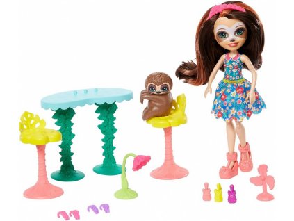 Mattel GFN54 Enchantimals Treebody lenochodová a relaxační salón