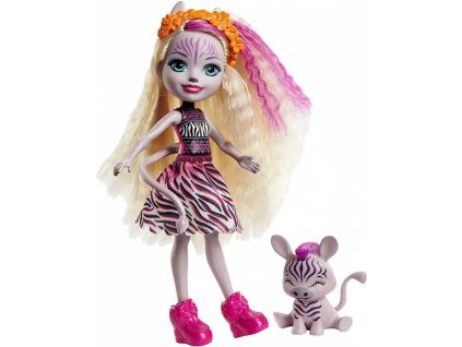 Mattel Enchantimals GTM27  Zadie Zebra panenka & Ref