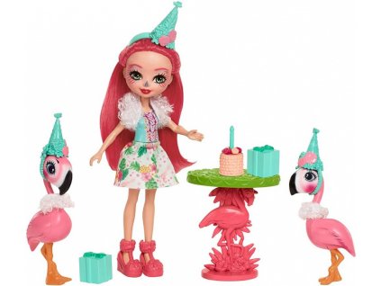 Mattel Enchantimals FCG79 party sada Fanci Flamingo panenka s přáteli