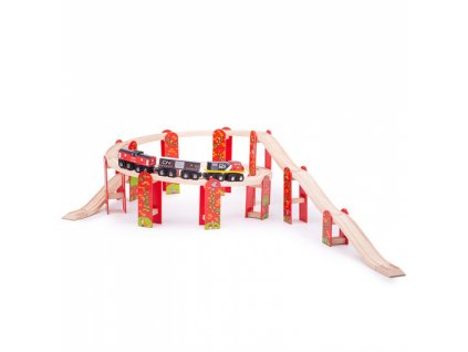 Bigjigs Rail Víceúrovňový set kolejí BJT121