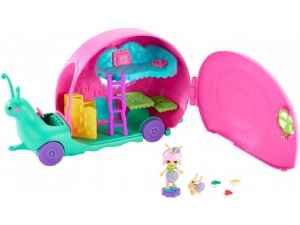 Mattel Enchantimals GCT42 Brouček a šnekomobil