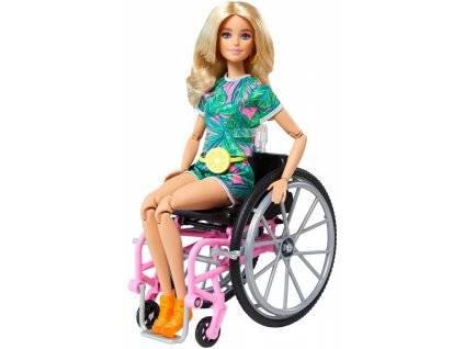 Mattel GRB93 Barbie Panenka na vozíčku blondýnka