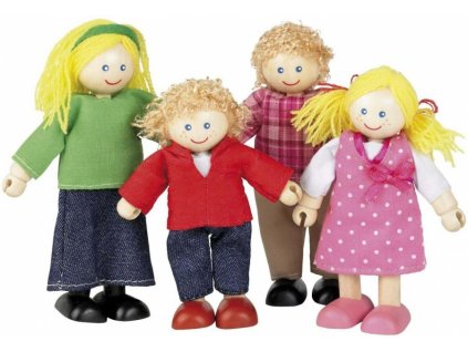 Tidlo Dřevěné panenky do domečku Rodina T0126