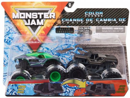 Spin Master Monster Jam 20124306 sada dvojbalení 1:64 měnící barvu