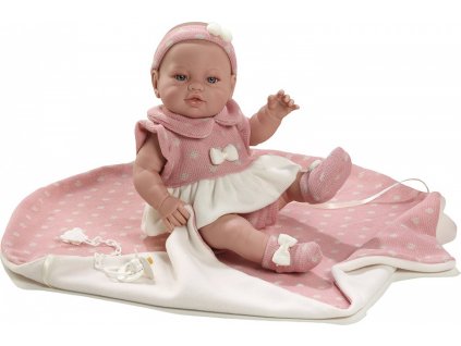 Berbesa Realistické reborn miminko holčička s dekou 5109