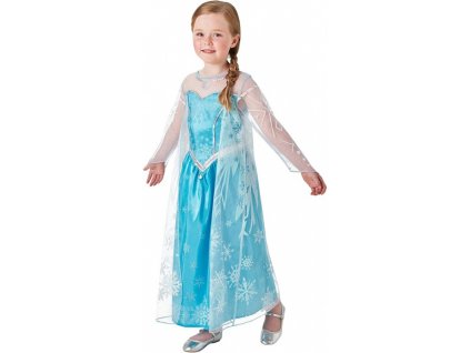 Rubies Kostým Elsa Frozen Deluxe dětský L - 3630034