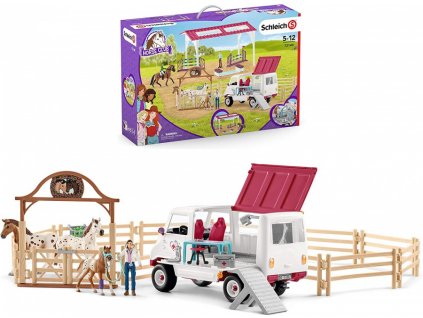 Schleich 72140 Speciální velká sada s mobilní veterinou a jízdárnou