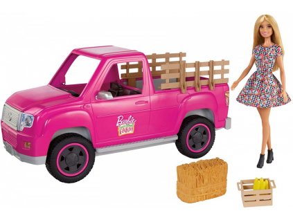 Mattel Barbie GWW29 auto , panenka Farmářka