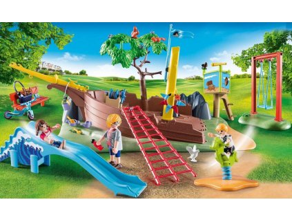 Playmobil 70741 Dětské hřiště s vrakem lodi