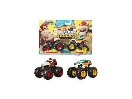 Mattel Hot Wheels GTR48 demoliční duo Monster Donkey Kong vs. Bowser HDH82