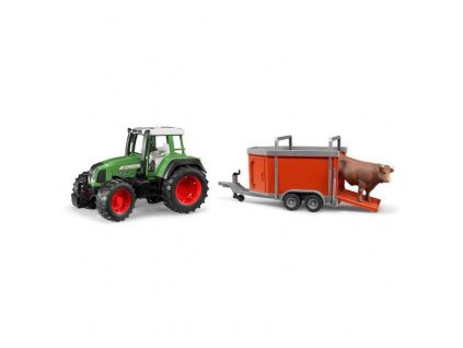 Bruder FENDT 926 VARIO traktor s přívěsem a krávičkou 01178