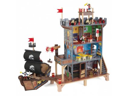 KidKraft 63284 Dětský dřevěný pirátský set piráti