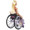mattel barbie modelka na invalidnim voziku v kostkovanem overalu hjt13 4