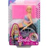mattel barbie modelka na invalidnim voziku v kostkovanem overalu hjt13 7