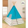 KidKraft 223 Teepee týpí dětský stan šedá - tyrkysová