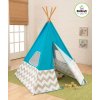 KidKraft 223 Teepee týpí dětský stan šedá - tyrkysová