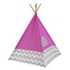 KidKraft 227 Teepee tipi dětský stan šedá - růžová