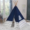 KidKraft 228 Teepee tipi dětský stan šedá - modrá