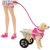 mattel panenka barbie a pejsek s invalidnim vozickem htk37 2