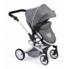 Bayer Chic Kočárek pro panenky Mika Jeans Grey 2v1 - 595 76