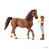 Schleich 42411 Zrzka Hannah na koni Quarter -pohyblivé nohy