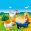 Playmobil 1.2.3 - 6965 Selka a slepice