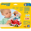 Playmobil 1.2.3 - 6967 Hasičské auto s žebříkem a košem