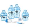Tommee Tippee sada kojeneckých lahviček C2N s kartáčem modrá 423567