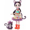 Mattel GJX40 Enchantimals Panenka se zvířátkem Ciesta Cat a Climber,