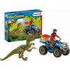 Schleich 41466 Útěk před Velociraptorem na čtyřkolce