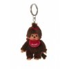 Sekiguchi  Mončičák Monchhichi přívěsek na klíče, klíčenka červená