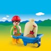 Playmobil 1.2.3 - 6961 Stavař s kolečkem