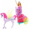 Mattel GJK53 Barbie Dreamtopia Princezna v kočáru a pohádkový kůň