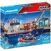playmobil 70769 velka kontejnerova lod s celni clunem